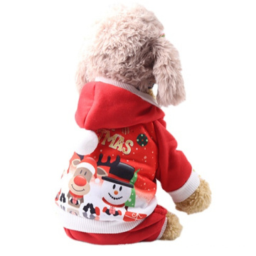 Weihnachten ältere Schneemann Elch Pullover Fleece Kleidung Hund Katze Haustier Kleidung